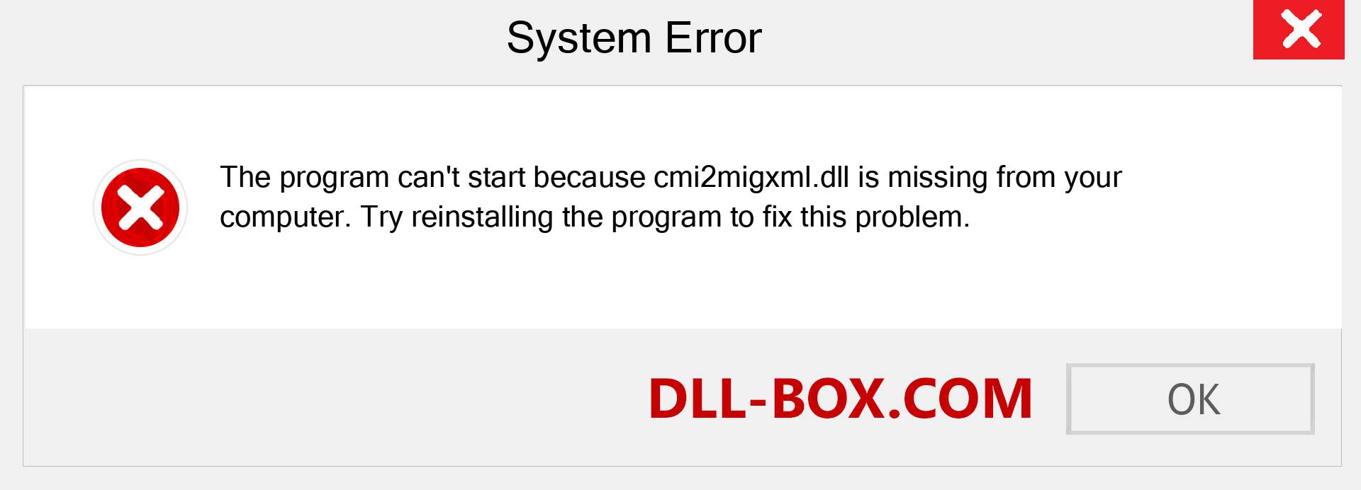  cmi2migxml.dll file is missing?. Download for Windows 7, 8, 10 - Fix  cmi2migxml dll Missing Error on Windows, photos, images