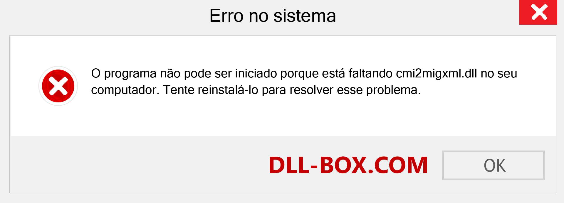 Arquivo cmi2migxml.dll ausente ?. Download para Windows 7, 8, 10 - Correção de erro ausente cmi2migxml dll no Windows, fotos, imagens